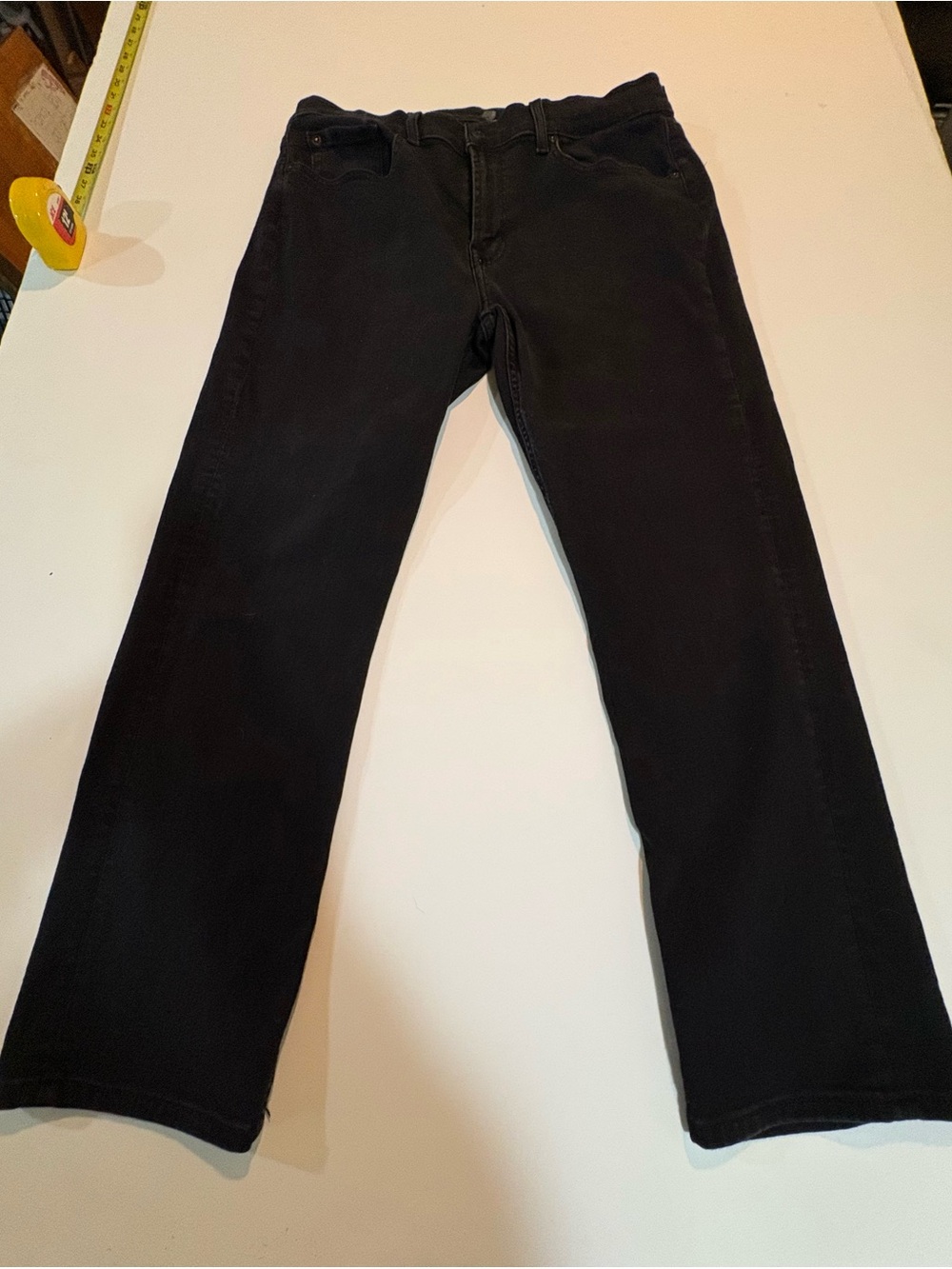 7 For All Mankind Men's Black Straight Jeans | Size 36